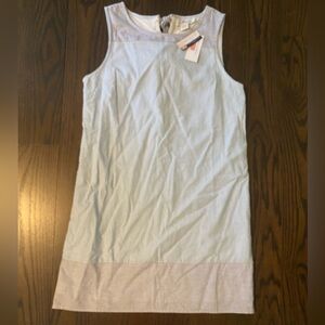 Vineyard Vines 8 Seersucker Colorblock Dress Hydrangea 2Q010590